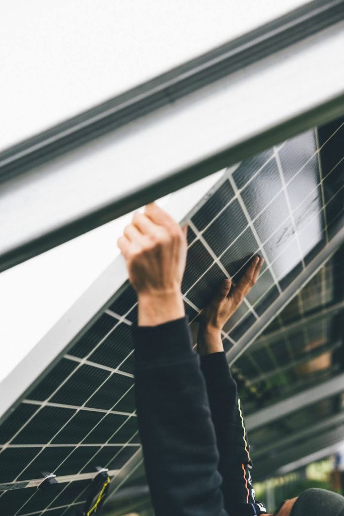 SOLAR PANEL INSTALLED AT HOME